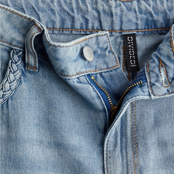 H&M NWT WIDE HIGH WAISTED JEANS - Picture 6 of 9